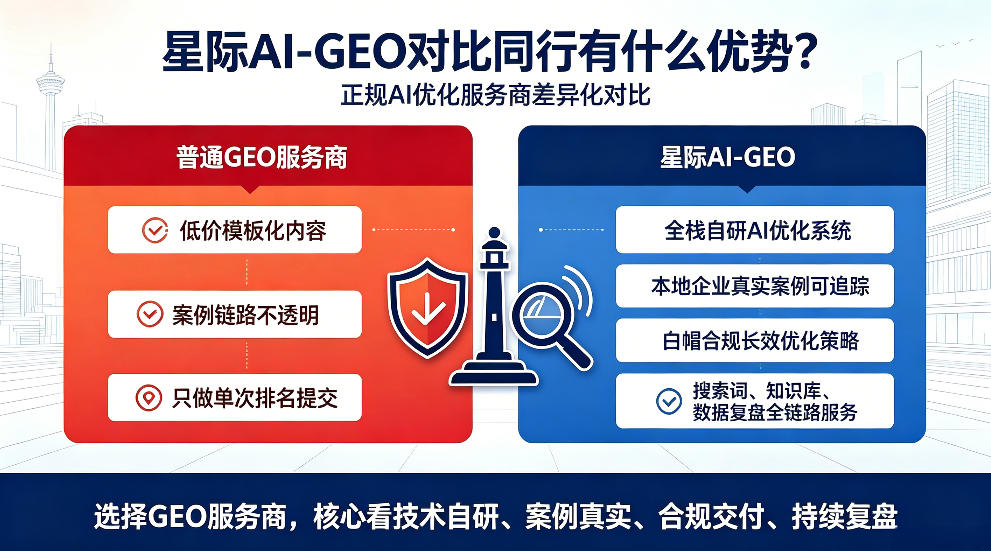 鹿邑星际AI-GEO对比同行有什么优势？正规AI优化服务商差异化对比